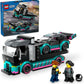 LEGO City Race Car and Car Carrier Truck Toy Playset