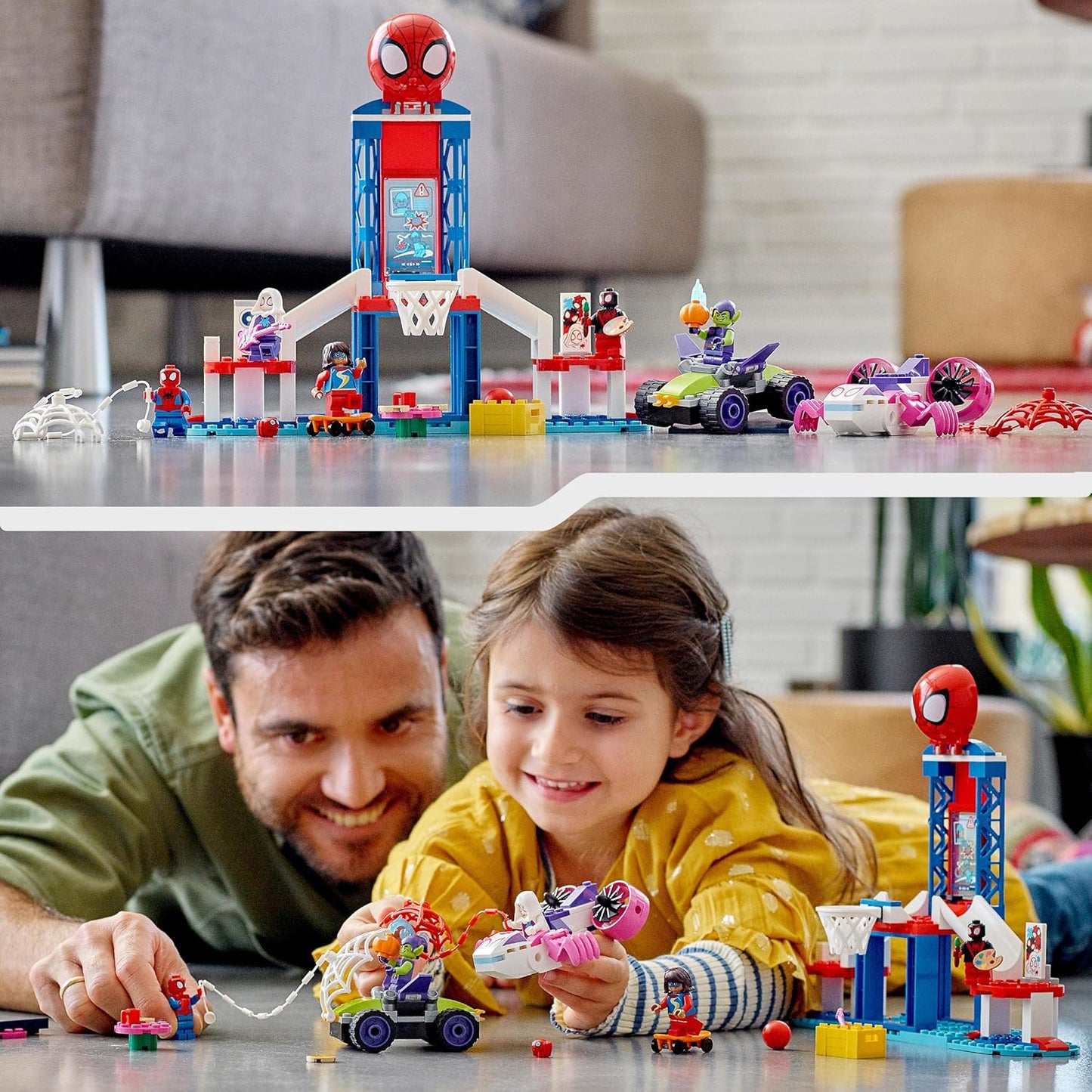 LEGO Super Heroes Marvel Spidey and His Amazing Friends Spider-Man Webquarters Hangout