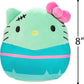 Squishmallows 8 Hello Kitty FrankenKitty- Officially Licensed Kellytoy Halloween Sanrio Plush