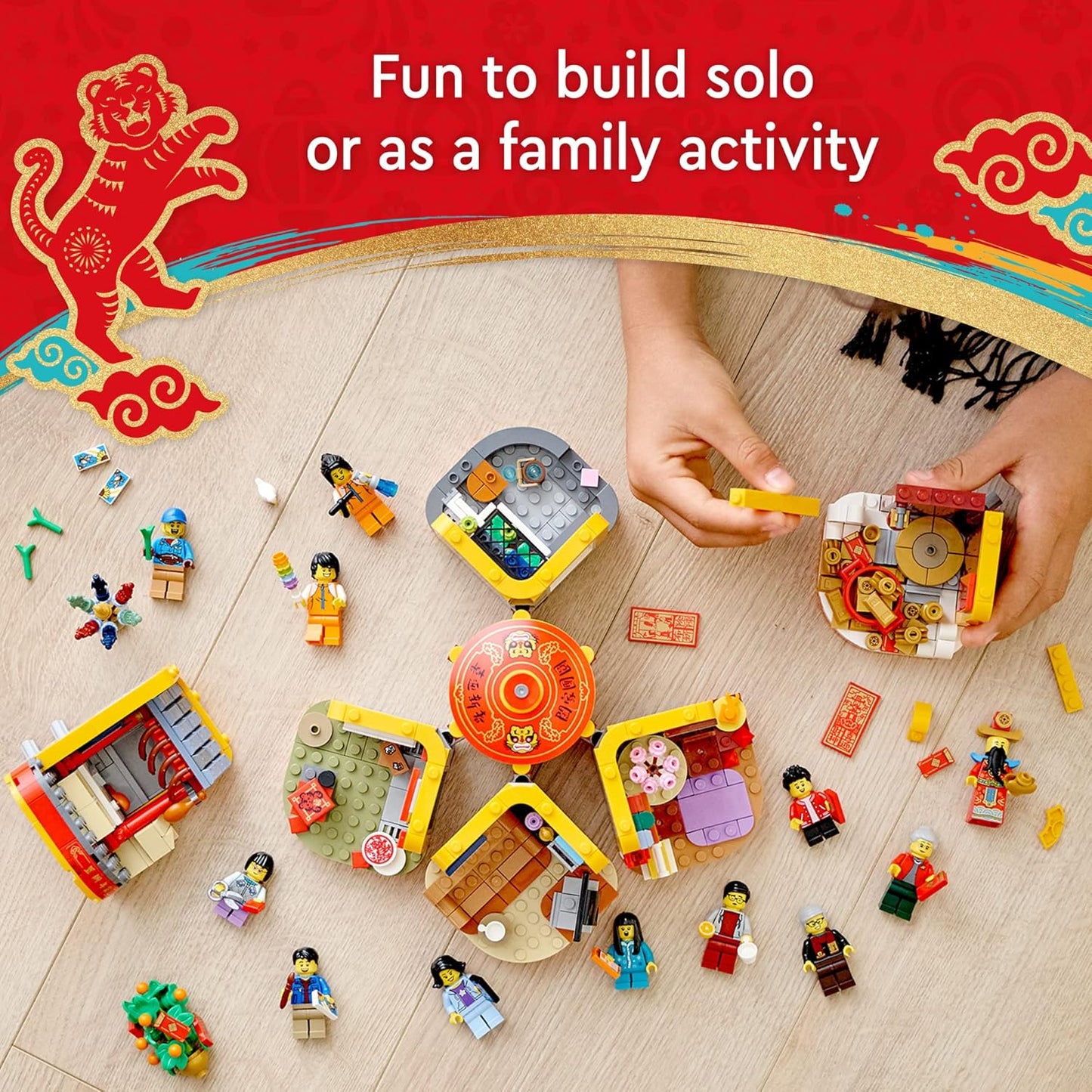 LEGO Lunar New Year Traditions 80108 Building Kit Gift Toy for Aged 8 and Up Building Set