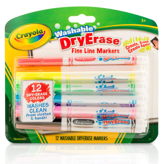 Crayola Washable Dry-Erase Fine Line Markers