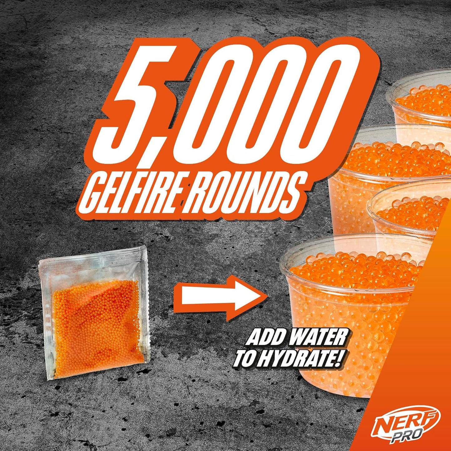 Nerf Pro Gelfire Dual Wield Pack 2 Blasters No-Prime Firing 5000 Gelfire Rounds 2X 100