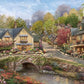 CEACO Thomas Kinkade - Summer in Cobblestone Village  1000 Piece Jigsaw Puzzle