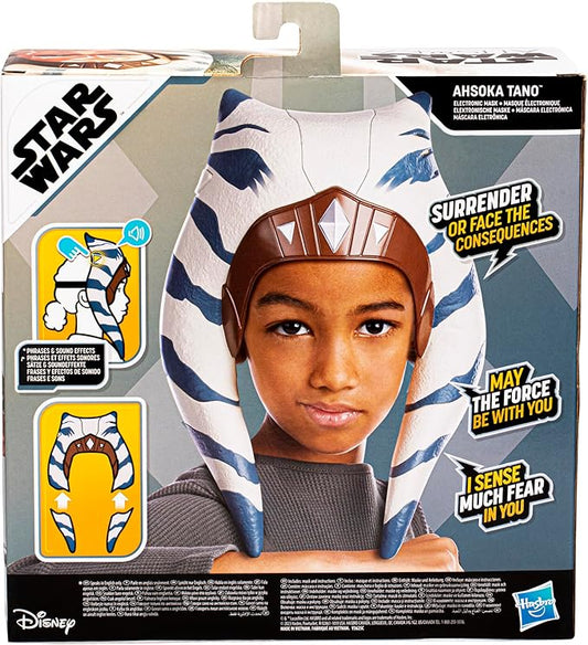 STAR WARS Ahsoka Tano Electronic Mask with Phrases & Sound Effects for Kids