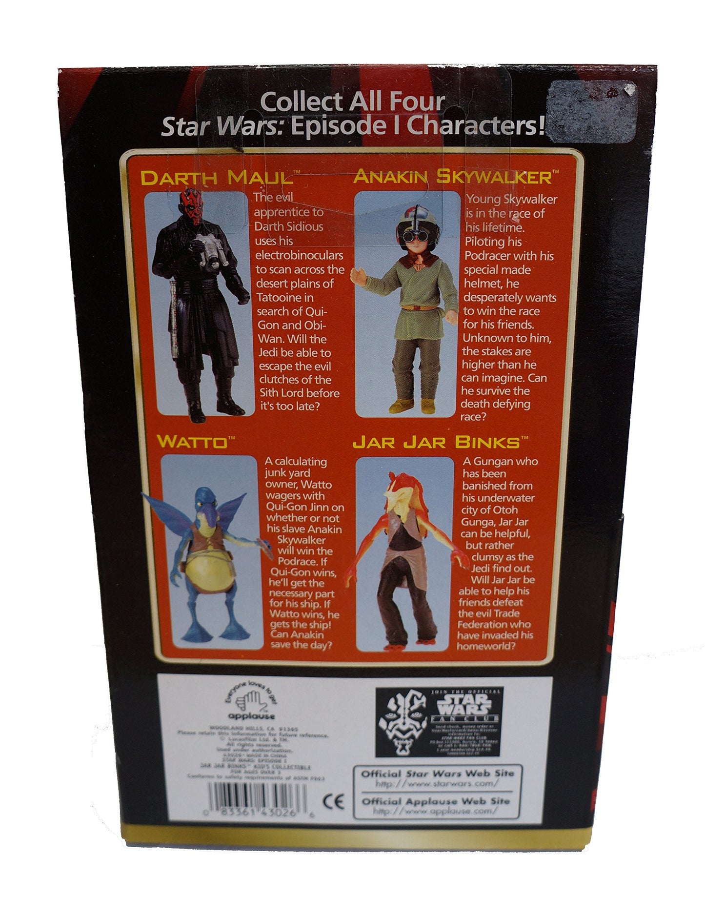 Star Wars Jar Jar Binks Kid's Collectible Action Figure