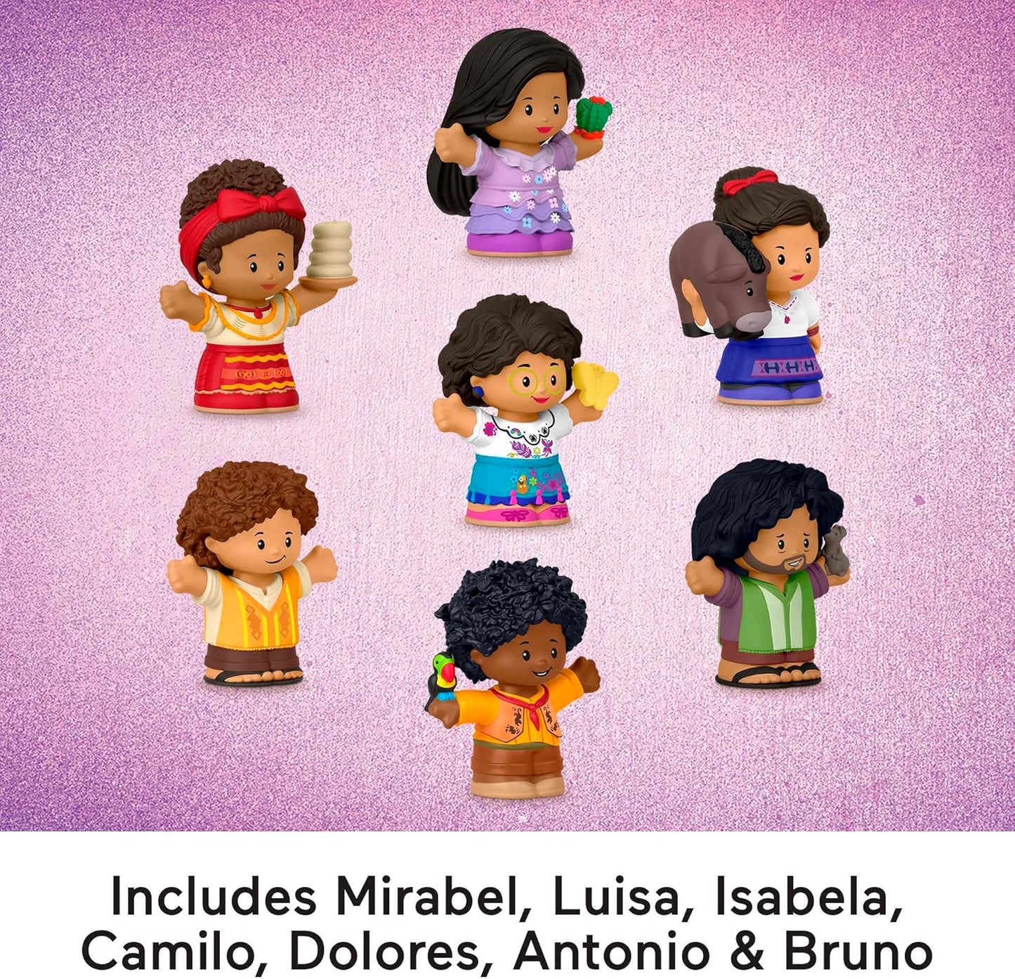 Fisher-Price Little People Toddler Disney Encanto Figure Set 7 Characters for Preschool