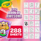 Crayola Epic Book of Awesome Coloring Book 288pgs Animal Coloring Pages Glitter Travel