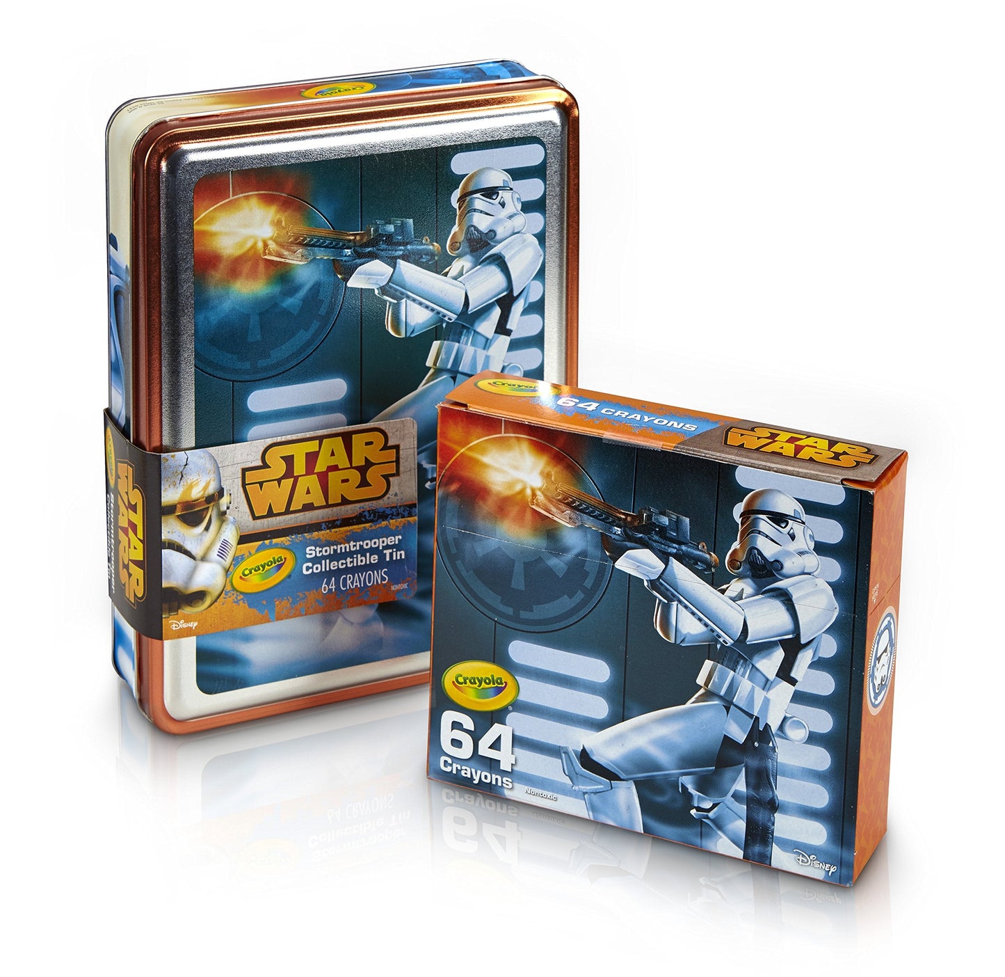 Crayola Star Wars Storm Trooper Collectible Tin, Crayons Toy (64 Count)