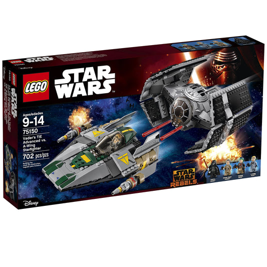 LEGO Vader's TIE Advanced vs. A-Wing Starfighter 75150