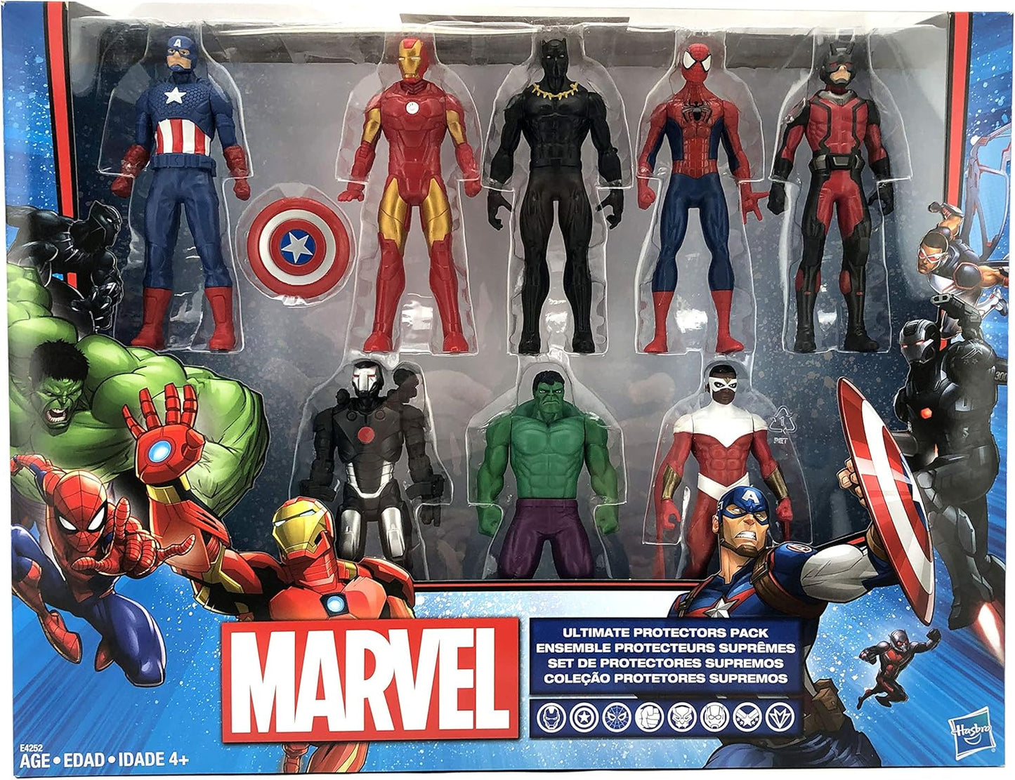 Hasbro Marvel Avengers Action Figures - Iron Man Hulk Black Panther Captain America