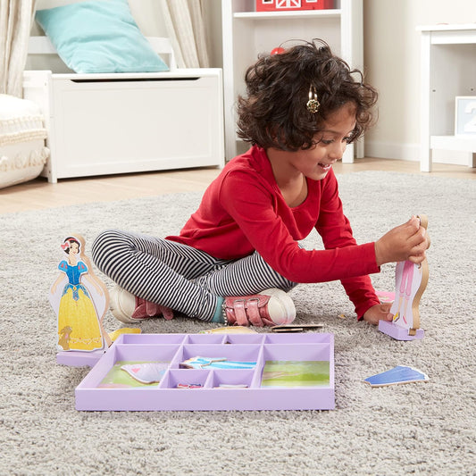 Melissa & Doug Melissa Doug Disney Sleeping Beauty and Snow White Magnetic Dress-Up Wooden Doll