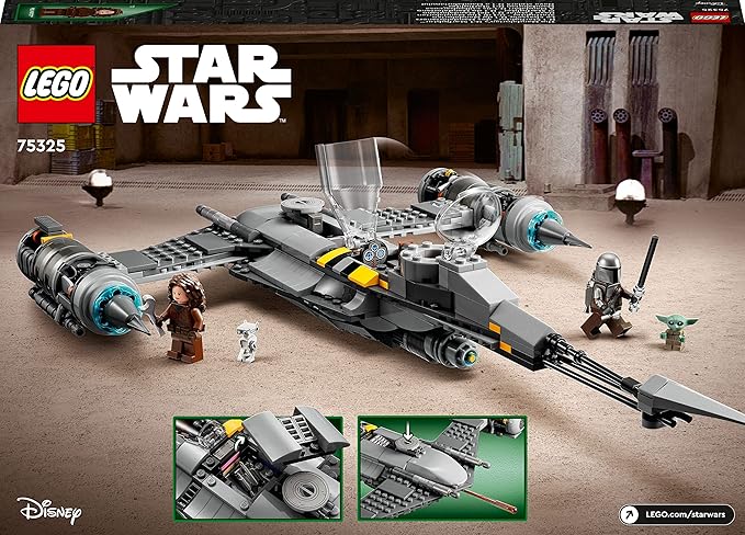 LEGO 75325 Star Wars N-1 Starfighter – Build Boba Fett’s ship with Baby Yoda and droid figures!