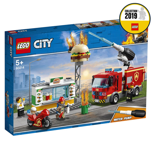 LEGO City Fire Truck Burger Rescue Set with Minifigures