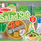 Melissa & Doug Melissa Doug Slice and Toss Salad - 52 Wooden and Felt Pieces Green -