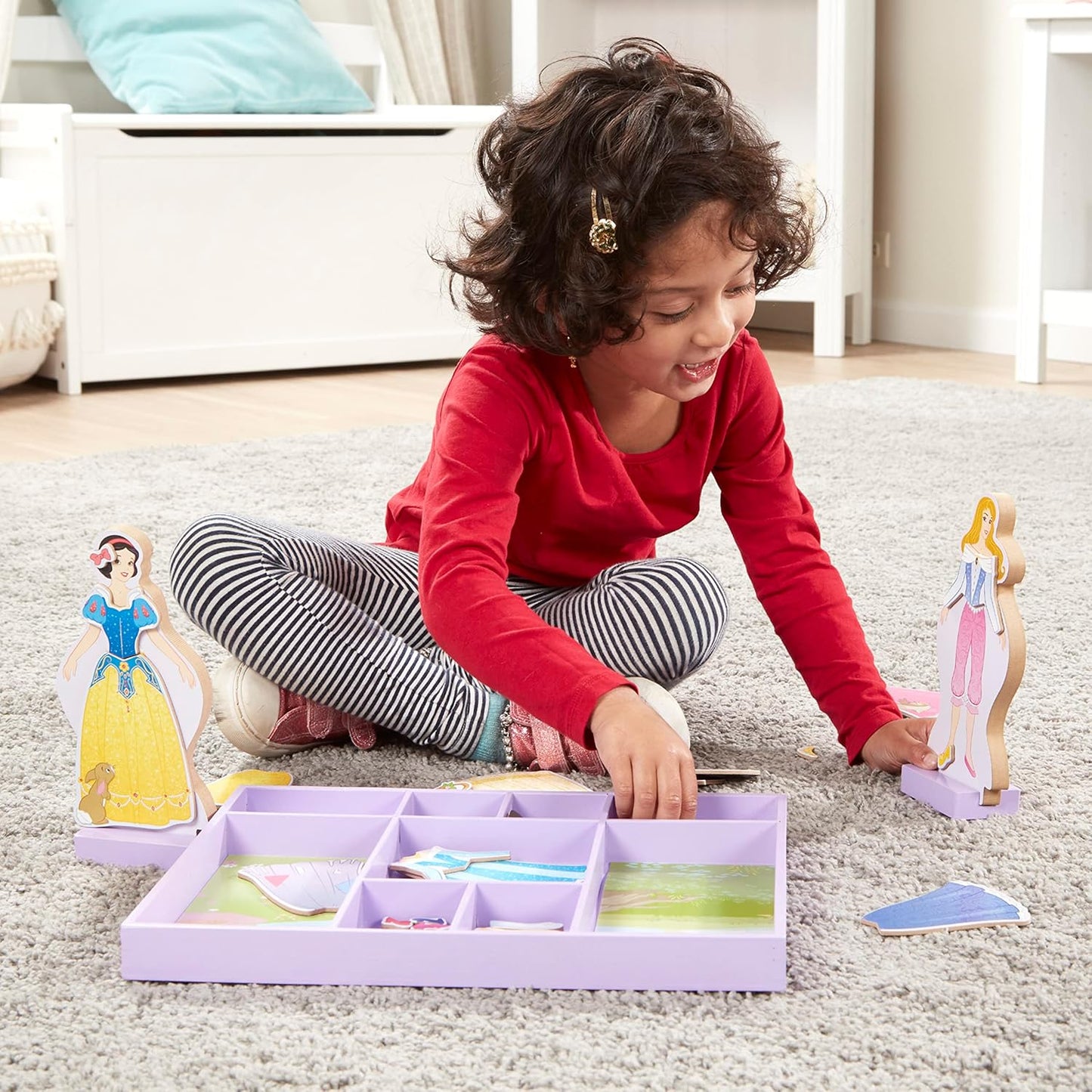 Melissa & Doug Melissa Doug Disney Sleeping Beauty and Snow White Magnetic Dress-Up Wooden Doll