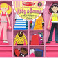 Melissa & Doug Melissa Doug Abby and Emma Deluxe Magnetic Wooden Dress-Up Doll