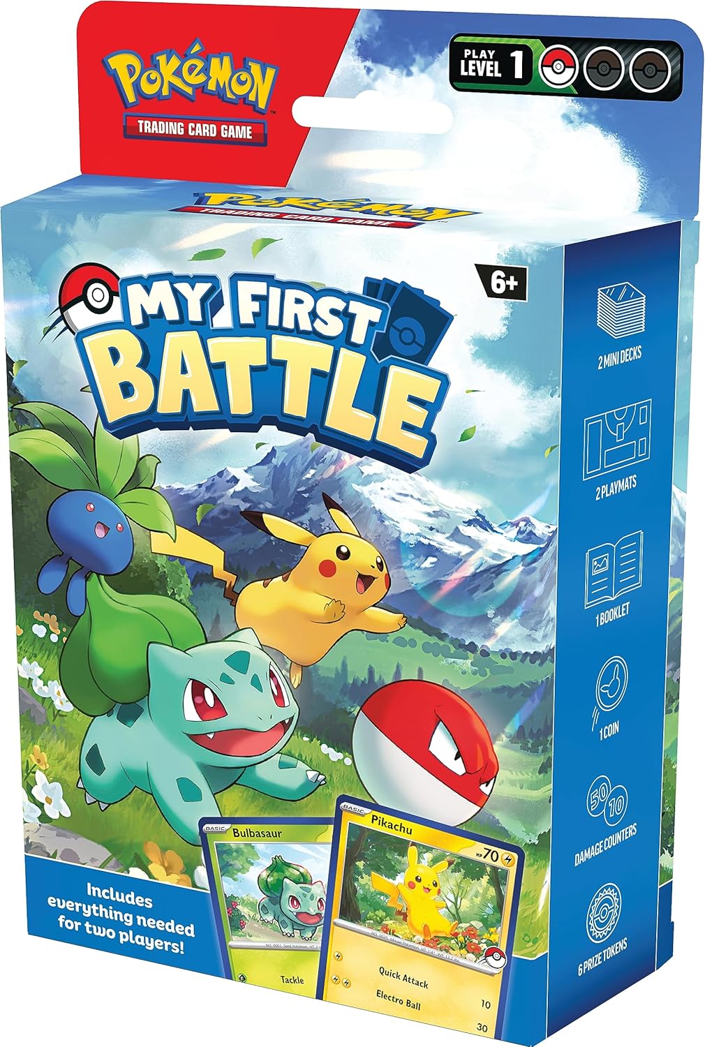 Pokemon TCG My First BattlePikachu and Bulbasaur 2 Ready-to-Play mini Decks