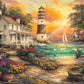 Buffalo Games Buffalo - Chuck Pinson - Cottage By The Sea - 1000 Piece Jigsaw Puzzle