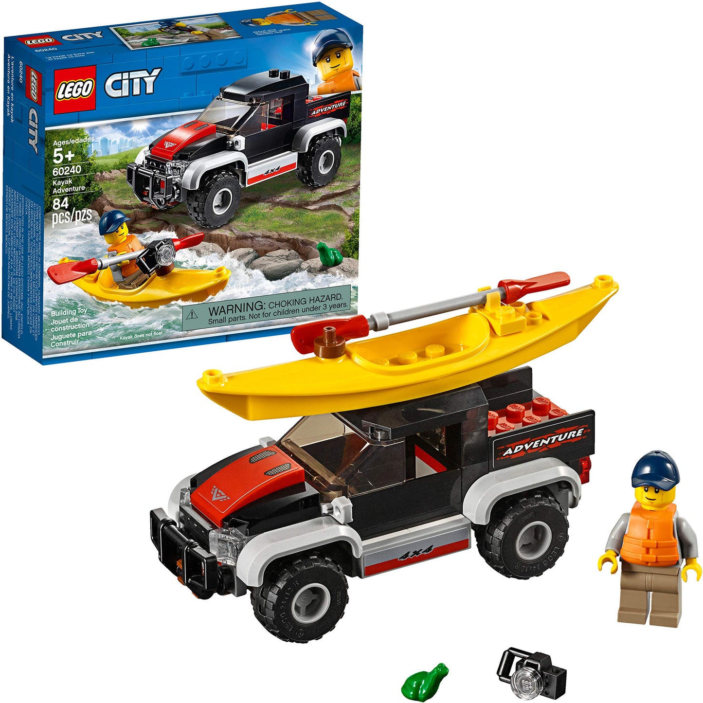 LEGO City Great Vehicles Kayak Adventure (84 Pieces)