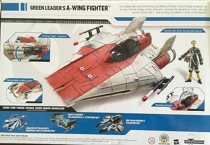 Star Wars Saga 2008 Legacy Collection: Exclusive Green Leader's A-Wing Fighter