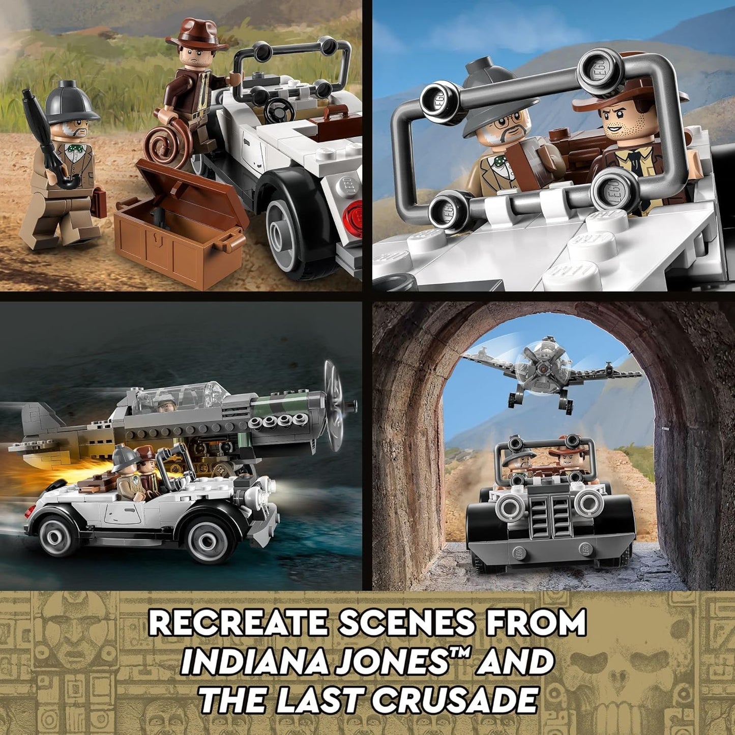 LEGO Indiana Jones and the Last Crusade Fighter Plane Chase 77012 Building Set