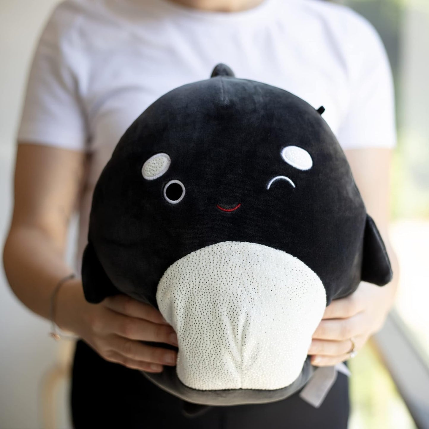 Squishmallows Original 14-Inch Large Kai The Orca Whale - Official Jazwares Plush