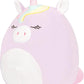 Squishmallows 16" Silvia the Purple Unicorn