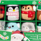Squishmallows 4 Mini Hanging Winter Decorations 8-Pack - Official Jazwares Plush
