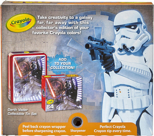 Crayola Star Wars Storm Trooper Collectible Tin, Crayons Toy (64 Count)