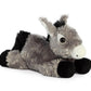 Aurora Mini Flopsie Donkey Stuffed Animal - Gray 8 Inches