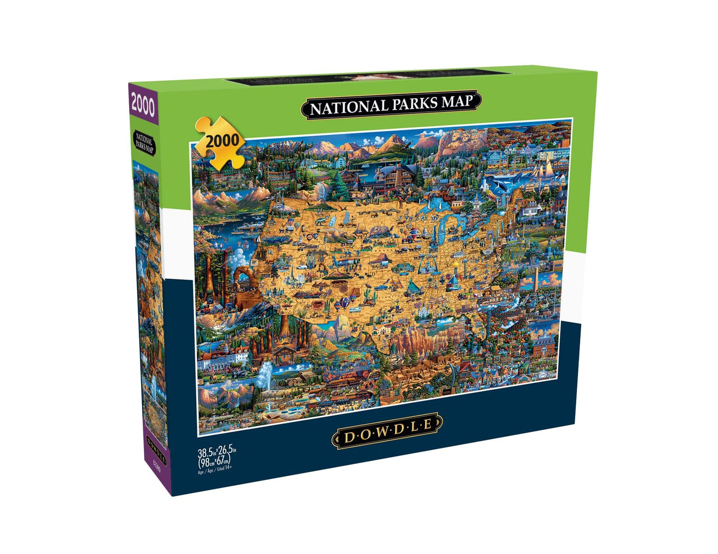 Buffalo Games - Dowdle - National Parks Map - 2000 Piece Jigsaw Puzzle