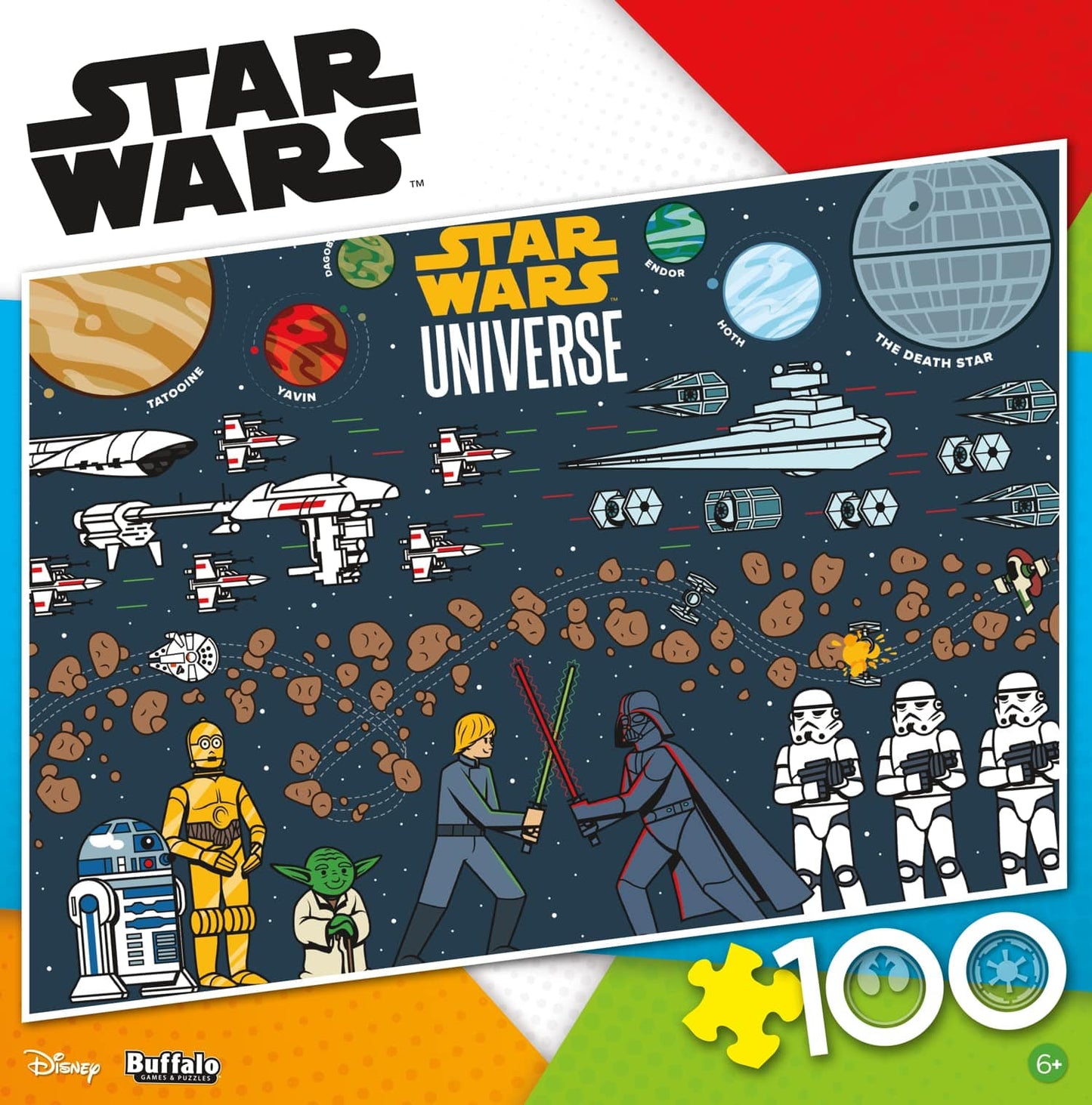 Buffalo Games Star Wars Universe 100-Piece Puzzle for Family Game Nights