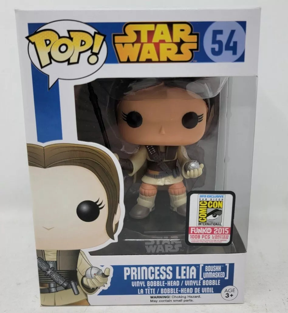 Funko Pop! Star Wars Princess Leia Boushh Unmasked Action Figure