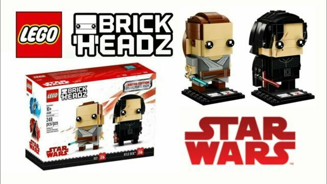 LEGO BrickHeadz Limited Edition Star Wars Rey and Kylo Ren