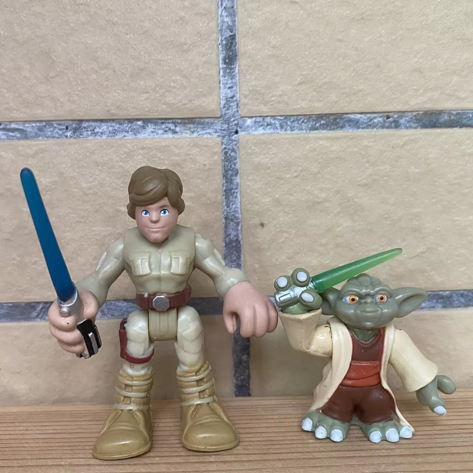 Playskool Heroes, Star Wars, Jedi Force Figures, Luke Skywalker and Yoda