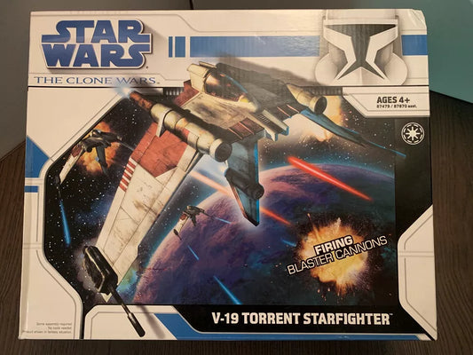 Star Wars 2009 Titanium Die-Cast Mini Vehicle V-19 Torrent Starfighter