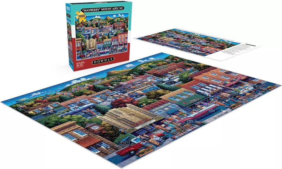 Buffalo Games - Mt Airy, NC - Mayberry - 1000 Piece Jigsaw Puzzle